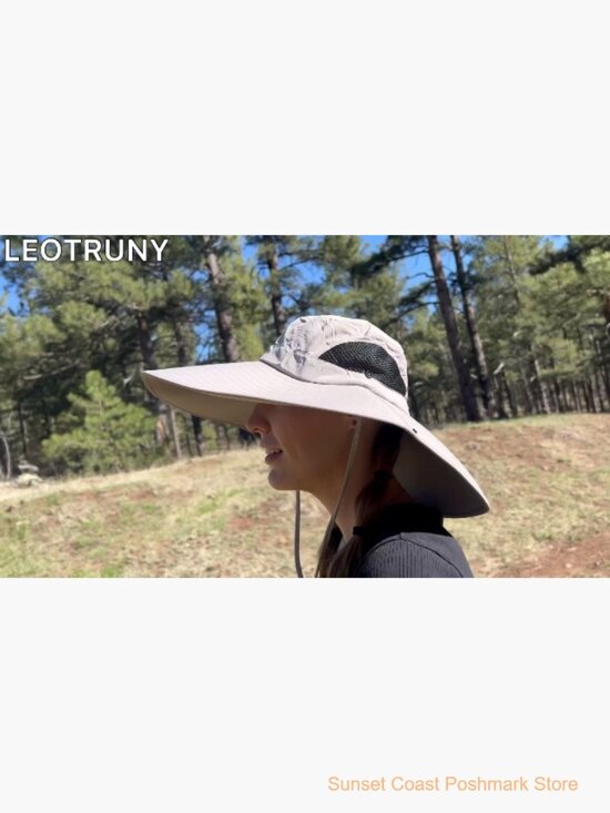 Super Wide Brim Sun Hat UPF50 Waterproof Bucket Hat for Fishing Hiking Camping main image 6